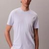 T-shirt de gola redonda em algodão Supima