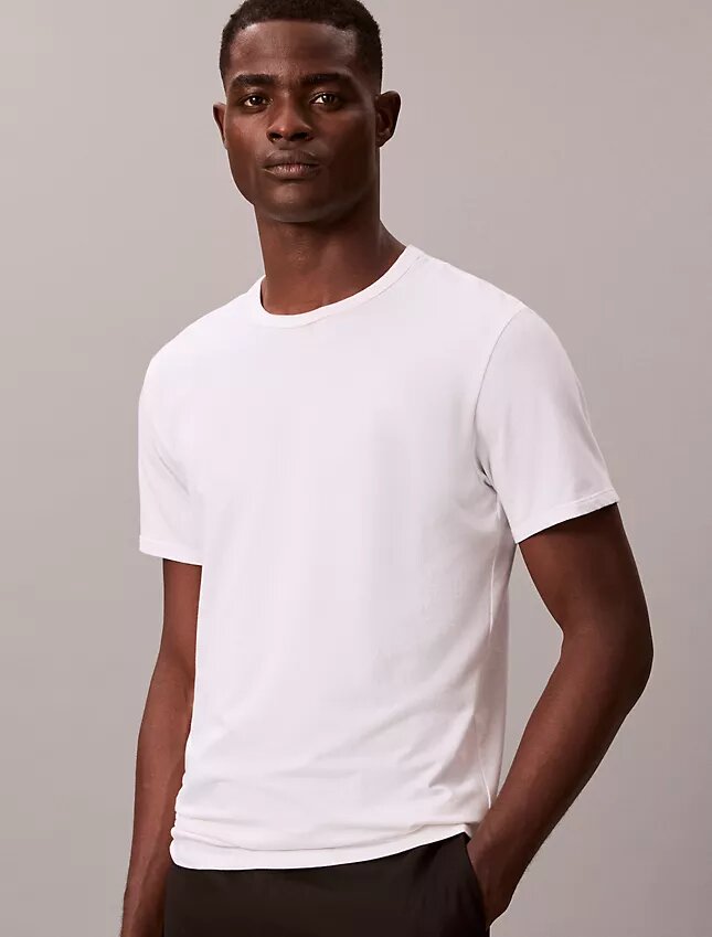 T-shirt de gola redonda em algodão Supima T-shirt de gola redonda em algodão Supima