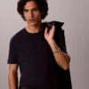 T-shirt de gola redonda em algodão Supima