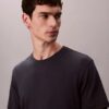 T-shirt de gola redonda em algodão Supima