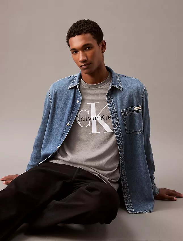 T-shirt de gola redonda Monologo T-shirt de gola redonda Monologo