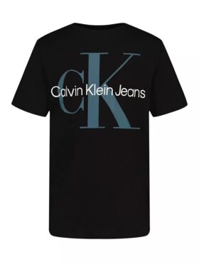 T-shirt de gola redonda oversized com Monogram para meninos