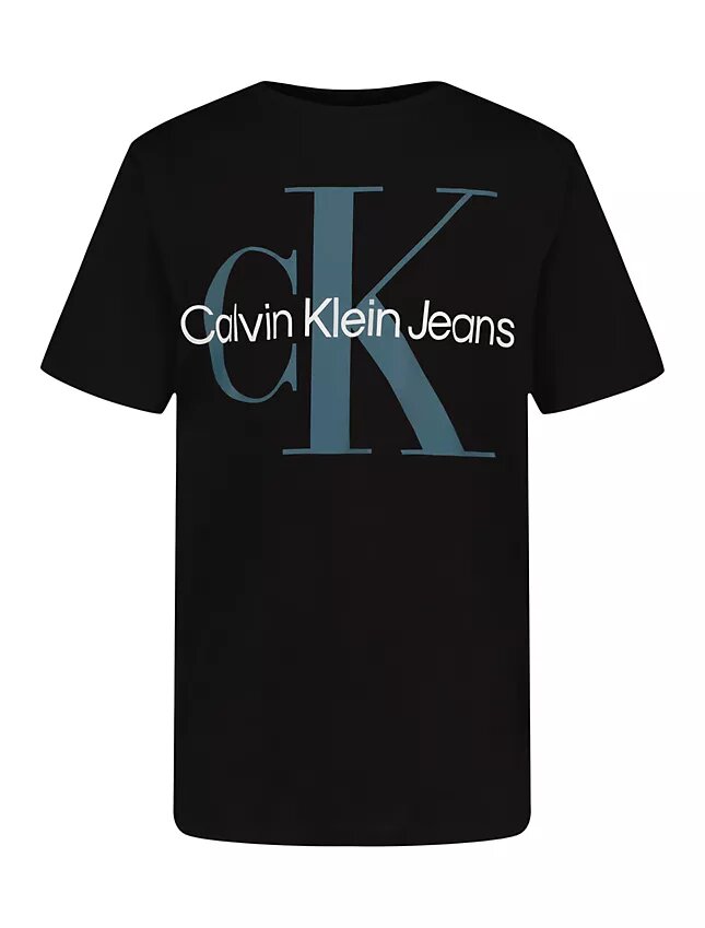 T-shirt de gola redonda oversized com Monogram para meninos T-shirt de gola redonda oversized com Monogram para meninos
