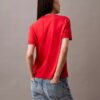 T-shirt de malha fina com gola alta T-shirt de malha fina com gola alta