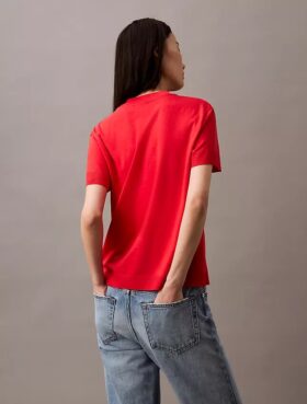 T-shirt de malha fina com gola alta