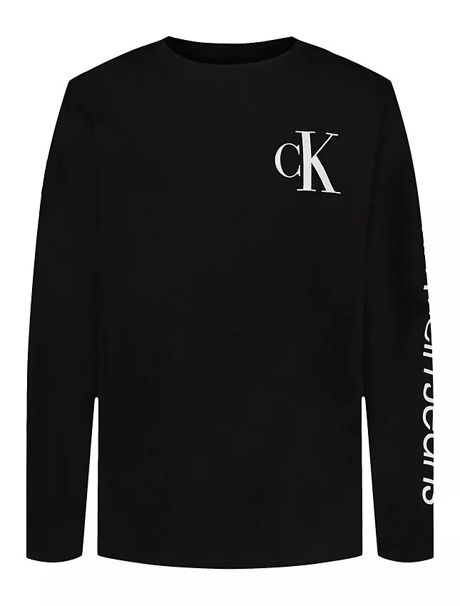T-shirt de manga comprida com Monogram para meninos T-shirt de manga comprida com Monogram para meninos