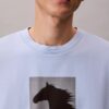 T-shirt Descontraída com Gráfico do Ano Novo Lunar T-shirt Descontraída com Gráfico do Ano Novo Lunar