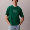T-shirt Descontraída com Gráfico do Logótipo do Escritório de Nova Iorque T-shirt Descontraída com Gráfico do Logótipo do Escritório de Nova Iorque