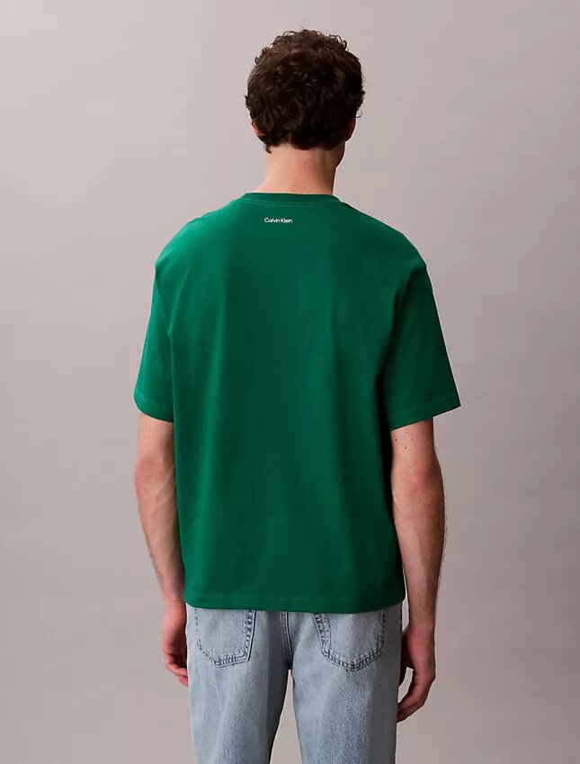 T-shirt Descontraída com Gráfico do Logótipo do Escritório de Nova Iorque T-shirt Descontraída com Gráfico do Logótipo do Escritório de Nova Iorque