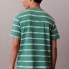 T-shirt Descontraída com Listras Monogram T-shirt Descontraída com Listras Monogram