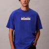 T-shirt Descontraída com Logótipo em Bloco T-shirt Descontraída com Logótipo em Bloco