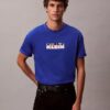 T-shirt Descontraída com Logótipo em Bloco T-shirt Descontraída com Logótipo em Bloco