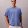 T-shirt Descontraída com Logótipo em Piqué Refrescante T-shirt Descontraída com Logótipo em Piqué Refrescante