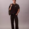 T-shirt Descontraída com Logótipo em Piqué Refrescante T-shirt Descontraída com Logótipo em Piqué Refrescante