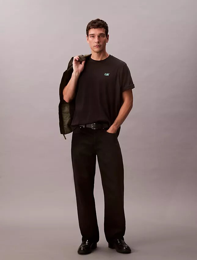 T-shirt Descontraída com Logótipo em Piqué Refrescante T-shirt Descontraída com Logótipo em Piqué Refrescante