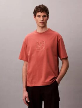 T-shirt Descontraída com Logótipo Emblema