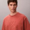 T-shirt Descontraída com Logótipo Emblema T-shirt Descontraída com Logótipo Emblema