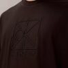 T-shirt Descontraída com Logótipo Emblema T-shirt Descontraída com Logótipo Emblema
