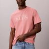 T-shirt Descontraída com Logótipo Gráfico T-shirt Descontraída com Logótipo Gráfico