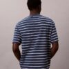 T-shirt Descontraída com Logótipo Listrado T-shirt Descontraída com Logótipo Listrado