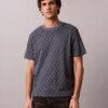 T-shirt Descontraída com Monogram em Toda a Superfície T-shirt Descontraída com Monogram em Toda a Superfície