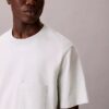 T-shirt Descontraída em Mistura de Algodão T-shirt Descontraída em Mistura de Algodão