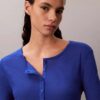 T-shirt Henley leve em malha waffle T-shirt Henley leve em malha waffle