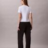 T-shirt justa com logótipo T-shirt justa com logótipo