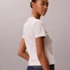 T-shirt justa com logótipo em relevo T-shirt justa com logótipo em relevo