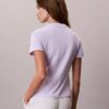 T-shirt justa com logótipo em tipo de letra T-shirt justa com logótipo em tipo de letra