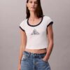 T-shirt justa com logótipo Monogram T-shirt justa com logótipo Monogram