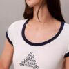 T-shirt justa com logótipo Monogram T-shirt justa com logótipo Monogram