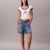T-shirt justa com logótipo Monogram T-shirt justa com logótipo Monogram