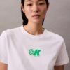 T-shirt justa com logótipo Monogram T-shirt justa com logótipo Monogram