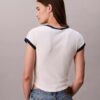 T-shirt justa com logótipo Monogram T-shirt justa com logótipo Monogram