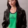 T-shirt justa com logótipo Monogram T-shirt justa com logótipo Monogram