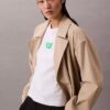 T-shirt justa com logótipo Monogram T-shirt justa com logótipo Monogram