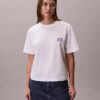T-shirt larga com logótipo bordado