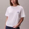 T-shirt larga com logótipo bordado