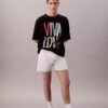 T-shirt Marc Hundley Pride Viva Love de corte descontraído T-shirt Marc Hundley Pride Viva Love de corte descontraído