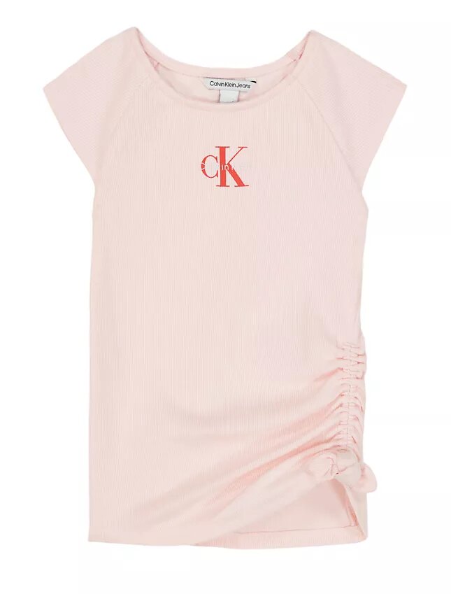 T-shirt Monologo com franzido lateral para meninas T-shirt Monologo com franzido lateral para meninas