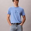 T-shirt Monologo com lavagem ácida T-shirt Monologo com lavagem ácida