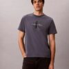 T-shirt Monologo com lavagem ácida T-shirt Monologo com lavagem ácida