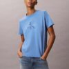 T-shirt Monologo com lavagem ácida T-shirt Monologo com lavagem ácida