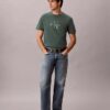 T-shirt Monologo com lavagem ácida T-shirt Monologo com lavagem ácida