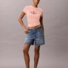 T-shirt Monologo com lavagem ácida T-shirt Monologo com lavagem ácida