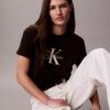 T-shirt Monologo com lavagem ácida T-shirt Monologo com lavagem ácida