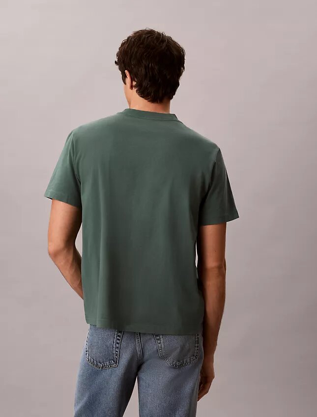 T-shirt Monologo com lavagem ácida T-shirt Monologo com lavagem ácida