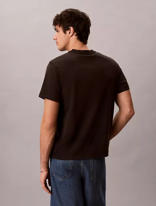 T-shirt Monologo com lavagem ácida T-shirt Monologo com lavagem ácida