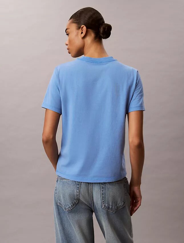 T-shirt Monologo com lavagem ácida T-shirt Monologo com lavagem ácida